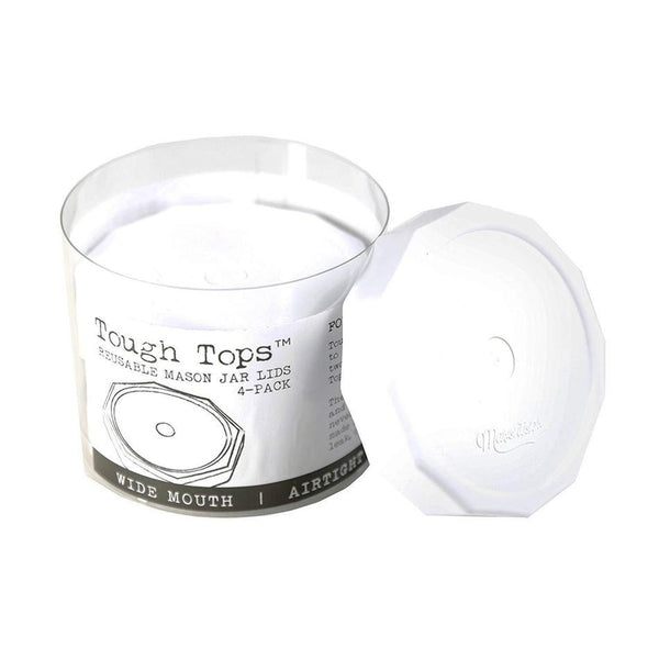 Paquet de couvercles en plastique pour pot Mason