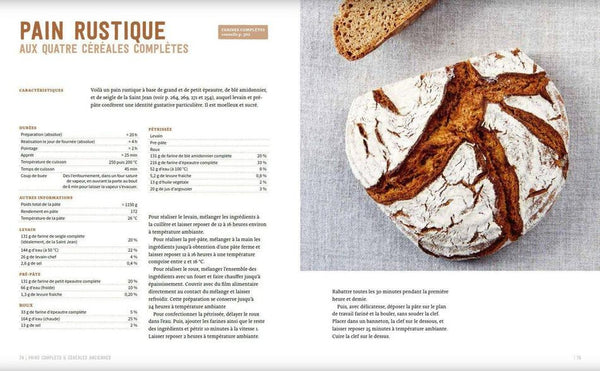 Pain Rustique - Recette du livre Pains complets et céréales anciennes