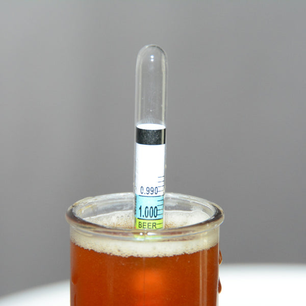 mesurer alcool densimetre bière