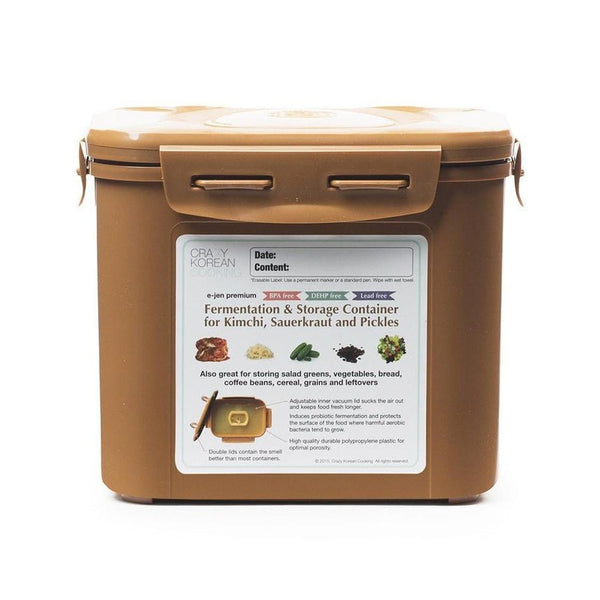 Pot à lacto-fermentation supérieure pour Kimchi, Crazy Korean Cooking - 3.4L