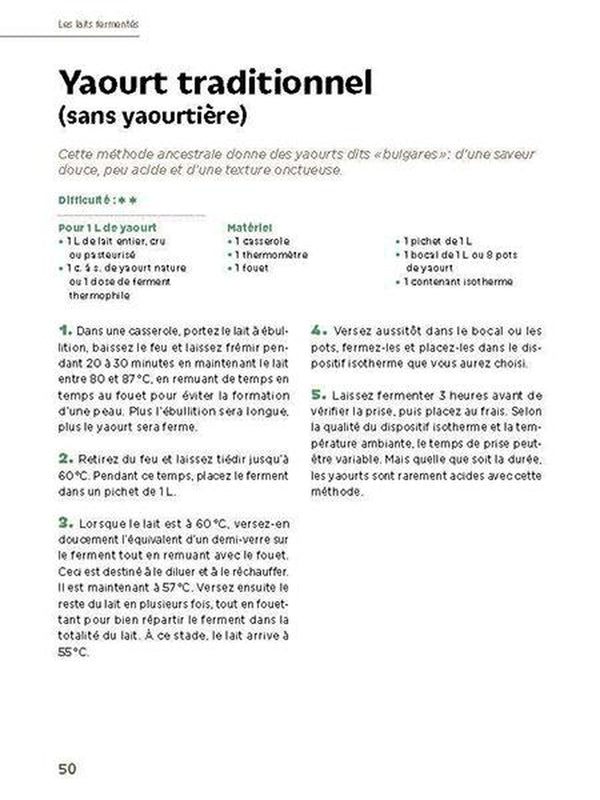 «Fromages et laitages naturels faits maison» par Marie-Claire Frédéric