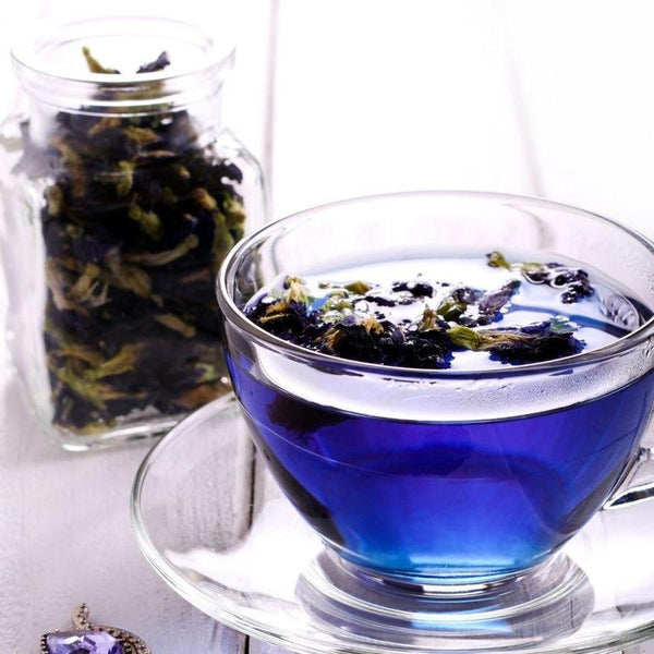 Thé pois bleu papillon