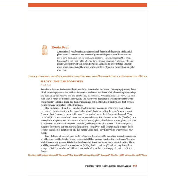 Recette de Rootbeer du livre The Art of Fermentation par Sandor Ellix Katz