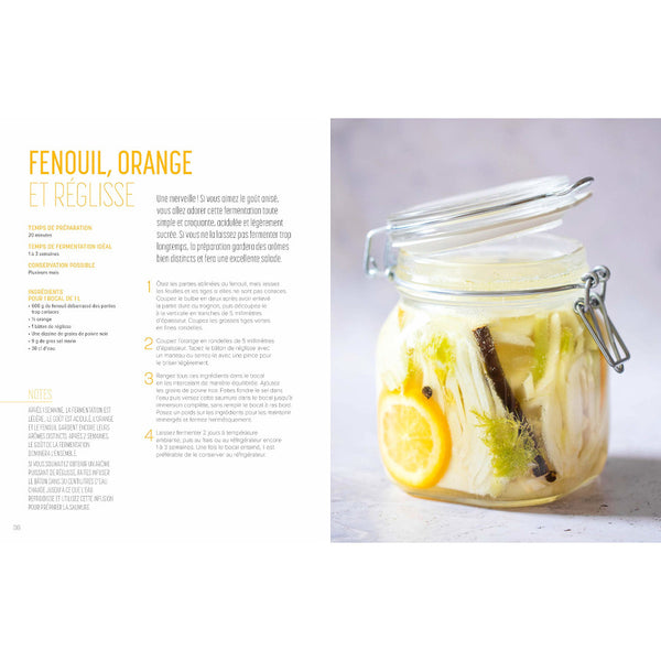Recette de fenouil, orange et réglisse lactofermentés